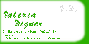 valeria wigner business card